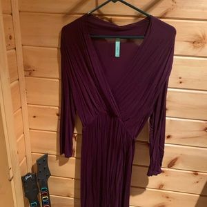 Gilli plum long sleeve dress from ModCloth.